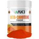 AKI 베타 카로틴 10 % 분말 (1.5oz / 42.52g) 비타민 A의 높은 농도 향료 Fount, 신체 기능, 피부, 면역 체계 및 눈 - GMO Free & Vegan Friendly