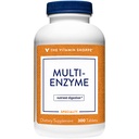 비타민 Shoppe Multi Enzyme - 단백질의 소화 및 흡수, 탄수화물 및 지방 (300 정제)