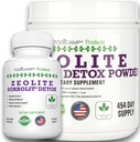 Zeolite Detox Pack 최소 120 일 공급 비석 캡슐 및 비석 분말 번들
