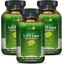 Irwin Naturals Double Potency 5-HTP Extra - 60 액체 소프트 젤, 3 팩 - Relaxation & Serotonin Production - 90 총 서빙