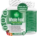 남자와 여자를 위한 전체적인 음식 Multivitamin는 매일 Superfood 비타민 플러스 무기물 소화 효소, Probiotics 및 Omegas를 완료합니다. 공장 기반 멀티 비타민, 비 GMO (2)