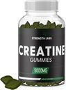 설탕 남자 & 여자를 위한 자유로운 크레아틴 5g - Chewable 크레아틴 Monohydrate Gummies는 L-Theanine & 비타민 B12 5000mg 보디 빌딩 건축업자 힘 근육을 가진 크기를 건설합니다 - 전 운동 성장