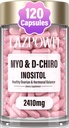 Inositol 보충교재 - Myo-Inositol와 D-Chiro Inositol 플러스 Folate와 비타민 D - 여성을 위한 건강한 호르몬 균형 & 건강한 타원형 지원 40:1 비율-009