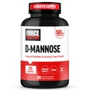 FORCE FACTOR D Mannose, 여성과 남성을 위한 Urinary Tract 건강을 지원하는 D-Mannose 500mg 보충교재, Bladder 통제 보충교재, 우수한 질, Vegan, 비 GMO, 120의 캡슐