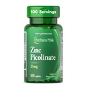 Puritan의 Pride 아연 Picolinate 아연 25mg 칼슘과 인, 면역 체계, 에너지 대사, 세포 본부 및 성장 지원, 100개의 모자를 위한 채식주의 규정식 보충교재
