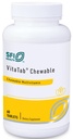 Klaire Labs SFI 건강 VitaTab Chewable - 아이 & 성인, 자연적인 버찌 오렌지 풍미, 인공적인 색깔, 풍미, 또는 보존제 (60의 정제)를 위한 24의 작은 영양소를 가진 Multivitamin