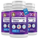 Genex Formulas 1500mg Resveratrol with BioPerine for Absorption (3 Pack) | 일본 Knotweed, Antioxidant Supplement for Healthy Aging