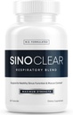SinoClear Lung Detox & Sinus 압력 기복 보충교재 (60의 모자): 청결한 자연적인 Nasal Decongestant, Sinus 기복, & Lung Cleanse 혼합 - NAC, Andrographis, & Thyme 잎 - GMO 자유로운 & 미국에서 만드는