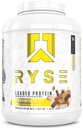 RYSE는 단백질 분말을 적재했습니다 - Cinnamon 토스트 - Prebiotic 섬유 & MCTs를 가진 25g Whey 단백질 Isolate & 농축물 - 낮은 캐비넷, 낮은 설탕, Digestive-Friendly - 54의 서빙/4개 lb Tub