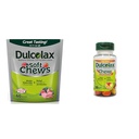 Dulcolax 연약한 Chews Saline Laxative 혼합 베리 (60ct) Gentle 변비 구호, 마그네슘 Hydroxide 1200mg & Chewy 과일 비트, Saline Laxative, 구색 과일 (30ct) Cramp 자유로운 변비 구호