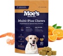 Moe의 5-in-1 Essential Dog Multivitamin 90 닭은 개의 면역 지원, 심장, 피부, 코트, & 전체 건강 비타민 A, B12, C, D, E, 산화 방지제, 모든 연령 및 품종에 대한 오메가 3을 향했습니다.
