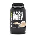 NutraBio Classic Whey Protein Powder- 25G of Protein Per Scoop - Full-Spectrum Amino Acid Profile - 필러 없음, 인공 색상, 보존제 - 낮은 글리세라이드 인덱스 - 크림 바닐라, 2 파운드
