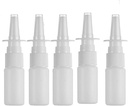 20ML 백색 빈 플라스틱 Nasal 살포 병 펌프 스프레이어 안개 살포 Refillable 병을 위한 5개의 물 세척 신청 팩