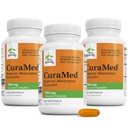 Terry Naturally CuraMed 750 mg - 뇌 및 심장 건강에 대한 산화 보충 - 고순도 Curcumin Complex와 보충 - Kidney, Liver & 면역 건강 지원 - 120 Softgels (포장 3)