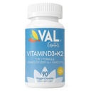 VAL 비타민 D3 + K2 (MK-7) 5000 IU & 90 mcg – 뼈 & 심장 건강 지원 – 높은 효능, 비 GMO, 삼키기가게 쉬운 – 90 Vegan 캡슐 – 미국에서 만든 D3 K2 보충
