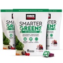 FORCE FACTOR Smarter Greens Superfood Chews, 3-Pack, Greens and Superfood with Probiotics, 산화 방지제 및 섬유, 소화, 질소 산화물 및 에너지, 180 Chews를 지원하는 Greens 보충교재