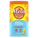 Metamucil 매일 섬유 + 교원질, Psyllium Husk 분말, 식물 근거한 섬유 보충교재, Digestive 건강을 위한 3에서 1 섬유 보충교재, 오렌지 맛, 90 도ses를 가진 설탕 자유로운