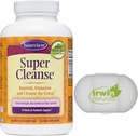 Nature's Secret Super Cleanse Extra Strength Toxin Detox & Gentle Elimination Total Body Cleanse, Digestive & Colon Health Support, 200 정제, 알약 케이스