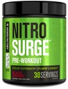 Jacked Factory NITROSURGE Pre Workout Supplement - Endless Energy, Instant Strength Gains, Clear Focus 및 Intense Pump - NO 부스터 및 강력한 Preworkout Energy Powder - 30 서빙, 블랙 체리