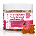 건강은 칼슘, 비타민 C, D3, K2, L-Arginine, Ashwagandha 및 기타, Boost Bone Health & Immunity, Multivitamin, Kids 5 +, Teens 및 성인에서 고도 성장 Gummies를 풍부하게 성장합니다.
