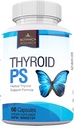 Thyroid 지원 Complex 보충교재: 모든 자연적인 Glandular 체계: 더 나은 초점, 농도, PS 호르몬 균형 에너지 부스트 - 60의 Veggie 비타민 캡슐