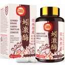 Lumbrokinase 100mg (최대 활동 1,000,000 LKU), 활동의 Nattokinase 100mg-2,000 FU와 빨간 효모 밥 300mg의 포텐트 Lumbrokinase 효소는 순환, 응집, 60의 캡슐 (1의 포장)를 위해 보충합니다