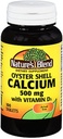 Nature 's Blend Oyster Shell 칼슘 500mg 비타민 D3, 100 정제 (포장 3)