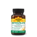 Country Life Methylfolate Chewable Tablets - 신진 대사 활성 Folate - 훌륭한 타스팅 오렌지 맛 - 글루텐 - 무료 - 부드러운 용해 - Vegan B12 - 여성 비타민 - 매일 보충 - 60 정제