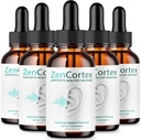 (5 팩) Tinnitus 구호를위한 Zencortex - 공식 - 귀를위한 Zencortex 드롭, Zen Cortex 24 Tinnitus Drops 액체 보충 리뷰, Zen Cortex Hearing 지원 공식, Zencortex 구두 (10oz)