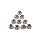 보청기 돔 8mm Smoky 회색 팁 귀 조각은 개방형 BTE 사운드 앰프 PSAP 키트 보이지 않는, RIC 8mm (M * 10) 제외