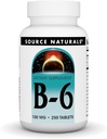 Source Naturals 비타민 B-6, 100 mg 면역 체계 지원 - 250 정제