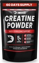 DMoose Creatine Monohydrate 분말 - 근육 이익 & 회복 보충교재를 위한 크레아틴 분말 - 봉사 (5g) 당 300g 2개의 Scoops - 60의 서빙