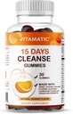 Vitamatic 15 일 Cleanse Gummies, Senna, Cascara, Psyllium, Flaxseed, Aloe Vera, Licorice, MCT, Probiotic