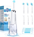DR.SHARK Cordless Nasal 관개 체계, Sinus, Nose 세탁기술자, Sinus 세탁기술자 기계를 위한 전기 그물세공 남비, 5개의 형태 Nasal Rinse 기계