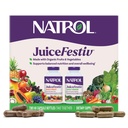 Natrol JuiceFestiv, 비타민 및 보충제 영양 및 웰빙, 셀룰러 건강, 60 캡슐 (2-Count), 최대 30 일 공급