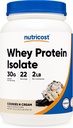 Nutricost Whey Protein Isolate (쿠키 N 크림, 2 파운드)