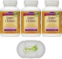 Nature 's Secret Super Cleanse Extra Strength Toxin Detox & Gentle Elimination Total Body Cleanse, Digestive & Colon Health Support, 3 팩 100 정제, 알약 케이스