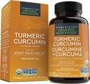 Viva Naturals Turmeric Curcumin, 1500 mg, 120 정제 - 흡수를위한 검은 후추와 - 공동 지원 및 세포 방어