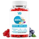 VITA GLOBE Biotin Gummies 5,000 mcg - 추가 강도 머리, 피부 및 손톱 지원 - 혼합 Berry 맛, Vegan, 여성 및 남성을위한 비 GMO 거미 비타민 - 40 개 (팩 1)