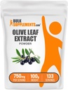 BulkSupplements.com 올리브 잎 추출물 분말 - 초본 보충교재, 산화 방지제 근원, 올리브 잎 분말 - Gluten 무료, 봉사 당 750mg, 100g (3.5 oz) (1의 포장)