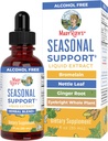 MaryRuth Organics Seasonal Support Liquid Extract 초본 혼합 생강 뿌리 | Bromelain | Organic Nettle Leaf | 4 Herbal Blend | 전통 허브 | Non-GMO | Vegan | 글루텐 프리 | 1 Fl Oz