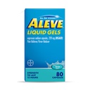 Aleve 고통 Reliever & Fever 흡진기 액체 젤, Naproxen 나트륨, 고통 구호, 80 조사