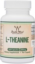 L-Theanine 200mg 이중 힘 - 지원 건강 수면 응답 및 Relaxation - 120 캡슐 (Third Party Tested, Gluten Free, Vegan) 더블 우드