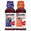 Coricidin HBP 최대 힘 찬 & 유출 일 & 밤 설탕 자유로운 액체 Twinpack, 고혈압을 가진 성인을 위한 Decongestant 자유로운 찬 약 -12 Fl Oz (포장 2)
