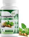 GreeNatr 유기 Ashwagandha 캡슐은 강화한 흡수를 위한 까만 고추를 가진 - 에너지와 Cognitive 기능 - 1300 mg Veggie 캡슐 (1개의 병)를 가진 계류 증강 인자