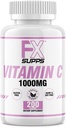 FXSUPPS 비타민 C 1,000mg 200ct (1 팩 200 정제) | 성인 남성과 여성을위한 Vegan-Friendly Vitamin C 보충 | 면역 체계를 지원하고, 피부 건강을 개선