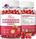 칼륨 마그네슘 마그네슘 Gummies 칼륨 구연산염 99mg 마그네슘 Citrate 250mg 마그네슘 Potassium Complex 보충교재, Immune 지원, 60의 라즈베리 Gummies 2 팩