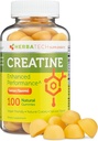 남성과 여성을 위한 크레아틴 Monohydrate Gummies (100 조사, 큰 병 크기, 5,000 mg) 자연적인 Chew 대량 크기 미국에서 만드는