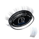 Lashify Curl 12mm Gossamer Eyelash Extensions Refill in Ombre Blue, 자연적 모습을위한 쉬운 DIY False Lashes