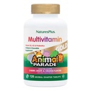 Natures Plus Animal Parade Gold Children's Multivitamin - 120 Animal-Shaped Chewable Tablets - Assorted Cherry, Orange & Grape flavors - Vegan, 글루텐 무료 - 60 총 서빙